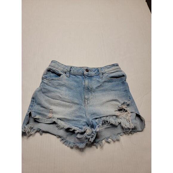 Guess Denim Shorts Womens Size 27 Cut-off High Rise Fray Distressed - Picture 1 of 7